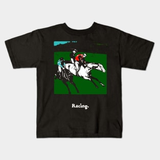 Victorian Art - Sporting Art - Horse Racing Kids T-Shirt